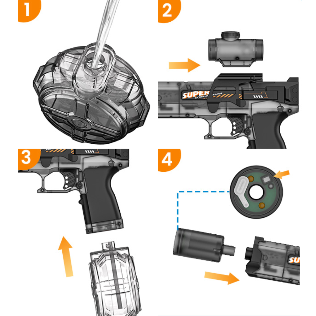 Pistola de Agua Eléctrica